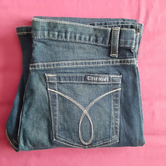 Women's Calvin Klein Blue Jean's, Size; 10 - Picture 5 of 5